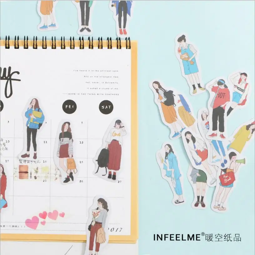 40 pcs/bag character Daily life expression adhesive paper sticker childr diy Handmade photo album Scrapbook diary decor sticker
40 pcs/bag character Daily life expression adhesive paper sticker childr diy Handmade photo album Scrapbook diary decor sticker