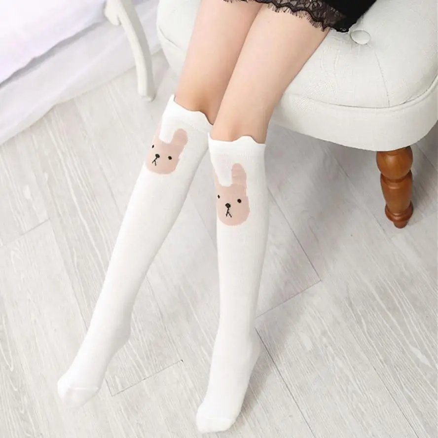 Fancinating Children Kids Girl Sock Animal Rabbit Pattern Print Knee High Cute Beautiful Child Lovely Girls Socks Meias Hocok
Fancinating Children Kids Girl Sock Animal Rabbit Pattern Print Knee High Cute Beautiful Child Lovely Girls Socks Meias Hocok