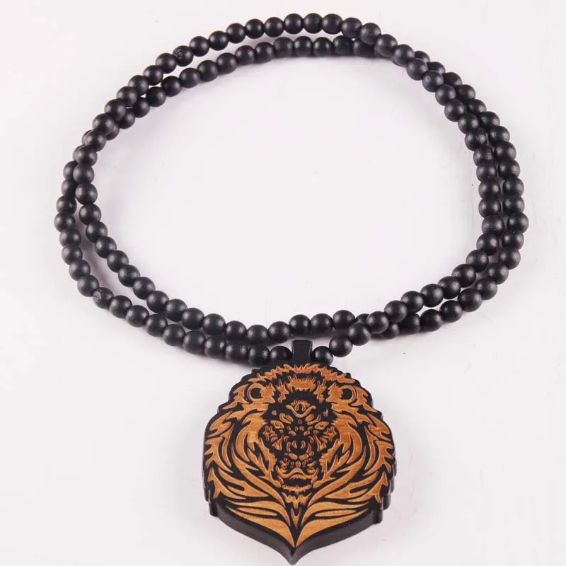 Pop Hip Hop Fashion Creative Brand Good Wood King Lion Pendant Hip Hop Beads Long Chain Men Wooden Pendants Necklaces Women Gift
Pop Hip Hop Fashion Creative Brand Good Wood King Lion Pendant Hip Hop Beads Long Chain Men Wooden Pendants Necklaces Women Gift