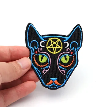 100pcs/lot Magical Pentagram Moon Gothic Cats Patches for Clothing Iron Embroidered Patch Applique Iron on Patches SC3930
100pcs/lot Magical Pentagram Moon Gothic Cats Patches for Clothing Iron Embroidered Patch Applique Iron on Patches SC3930