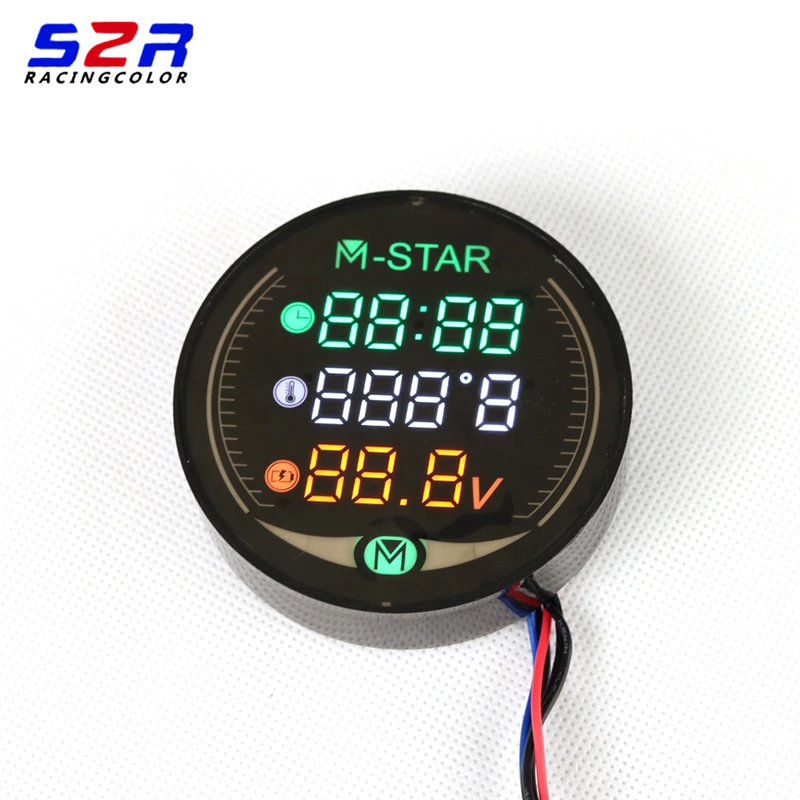 3 In 1 Multi-Function Digital 12V Motorcycle Auto Car Voltage Alarm Temperature Thermometer Clock LCD Monitor Waterproof
3 In 1 Multi-Function Digital 12V Motorcycle Auto Car Voltage Alarm Temperature Thermometer Clock LCD Monitor Waterproof
