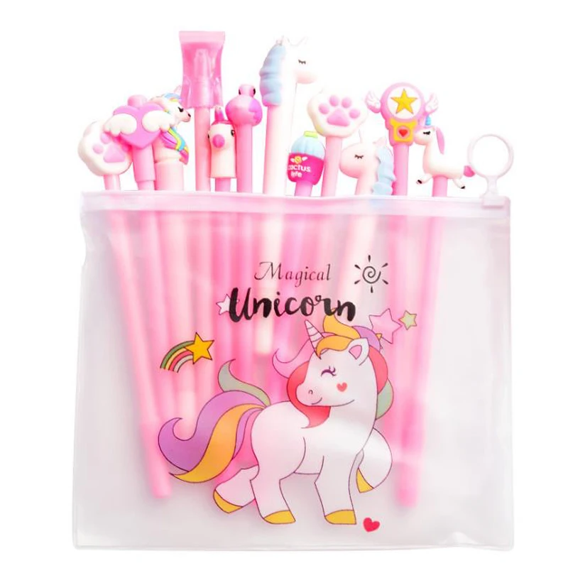 10 Pcs/set Cartoon 0.5mm Unicorn Pink Panther Cactus Gel Pens Signature Pens Stationery Office School Suppliers Gifts
10 Pcs/set Cartoon 0.5mm Unicorn Pink Panther Cactus Gel Pens Signature Pens Stationery Office School Suppliers Gifts