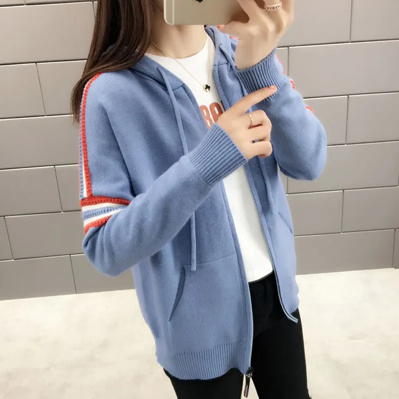 Spring Autumn Sweater Women Hooded jacket 2019 Korean Version of the Loose Hooded Sweater Light Coffee Color Female Sweater SS18
Spring Autumn Sweater Women Hooded jacket 2019 Korean Version of the Loose Hooded Sweater Light Coffee Color Female Sweater SS18
