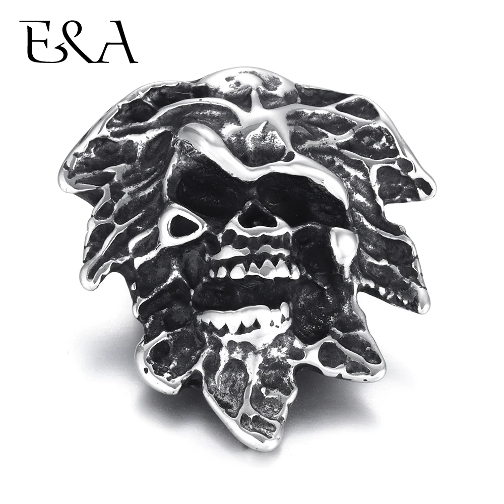 Stainless Steel Punk Skull Connector For Hole 6mm Round Leather Cord Bracelet Bangle Accessories Charm DIY Men's Jewelry Making
Stainless Steel Punk Skull Connector For Hole 6mm Round Leather Cord Bracelet Bangle Accessories Charm DIY Men's Jewelry Making