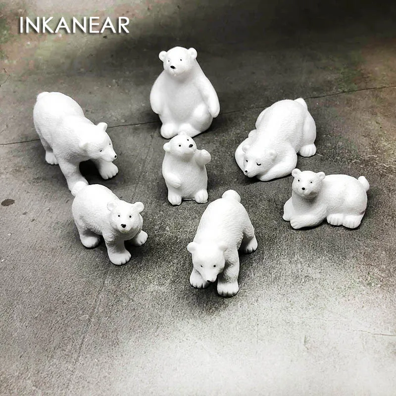 Simulation Animal Model Miniatures Polar Bear White Lovely Bear Resin Car Decor Terrarium Figurines Fairy Garden toys hobbies
Simulation Animal Model Miniatures Polar Bear White Lovely Bear Resin Car Decor Terrarium Figurines Fairy Garden toys hobbies