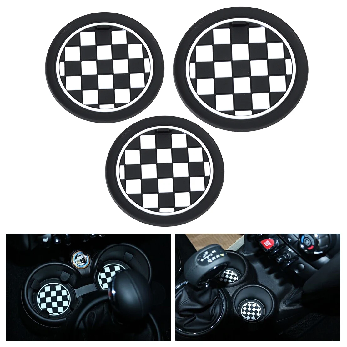 CITALL 3Pcs Car Durable Rubber Chess Patten Anti-Slip Cup Mat for Mini JCW R57 R58 R59 R55 R56 Jack Union Cup Mat Car Cup Mat
CITALL 3Pcs Car Durable Rubber Chess Patten Anti-Slip Cup Mat for Mini JCW R57 R58 R59 R55 R56 Jack Union Cup Mat Car Cup Mat