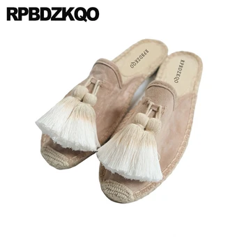 Canvas Espadrilles Women Tassel Flats Latest Suede Slippers Round Toe Nude Hemp Fringe Mules Sandals Blue Shoes Fisherman
Canvas Espadrilles Women Tassel Flats Latest Suede Slippers Round Toe Nude Hemp Fringe Mules Sandals Blue Shoes Fisherman