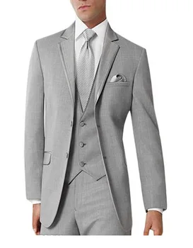 Gentleman Style Men's Business Three-piece Suit Notched Lapel Three Pockets Wedding /party /dinner Suits (jacket+pants+vest)
Gentleman Style Men's Business Three-piece Suit Notched Lapel Three Pockets Wedding /party /dinner Suits (jacket+pants+vest)
