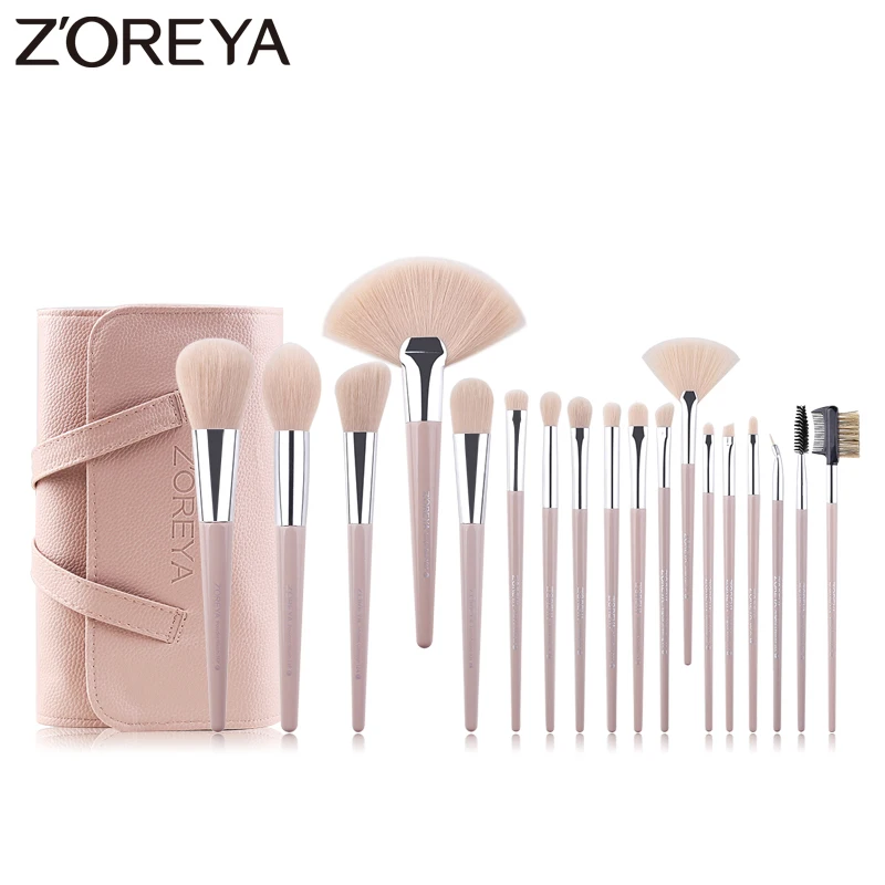 ZOREYA Brand 18pcs Makeup Brush Set Pink Synthetic Hair Make Up Brushes Powder Foundation Concealer Eye Brow Lip Cosmetic Tools
ZOREYA Brand 18pcs Makeup Brush Set Pink Synthetic Hair Make Up Brushes Powder Foundation Concealer Eye Brow Lip Cosmetic Tools
