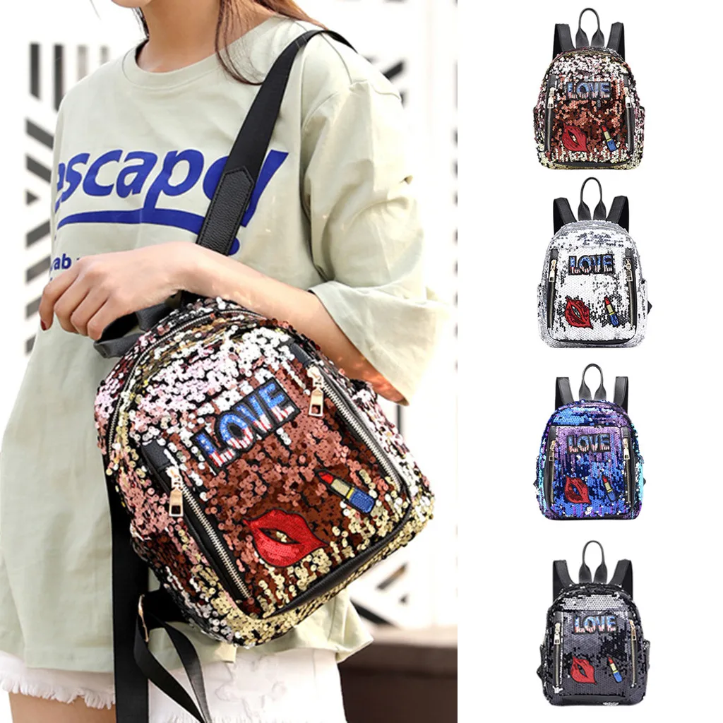 Mini Sequined Backpack with Cute Embroidery Mochila Mujer for Girls Travelbag Bling Shiny Backpack School Bookbags
Mini Sequined Backpack with Cute Embroidery Mochila Mujer for Girls Travelbag Bling Shiny Backpack School Bookbags