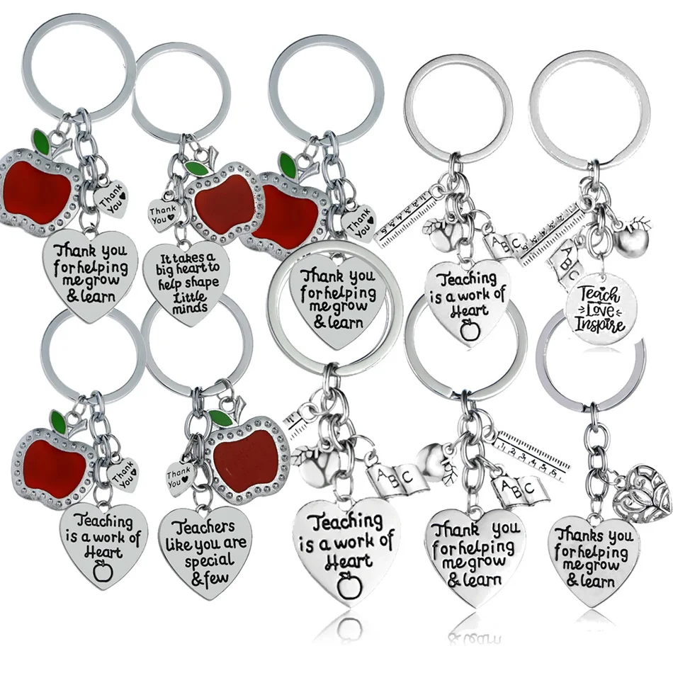 Love Heart Red Apple Charm Keyrings Thank You Teachers Keychains Gifts Appreciation Teachers Graduation Season Presents Jewelry
Love Heart Red Apple Charm Keyrings Thank You Teachers Keychains Gifts Appreciation Teachers Graduation Season Presents Jewelry