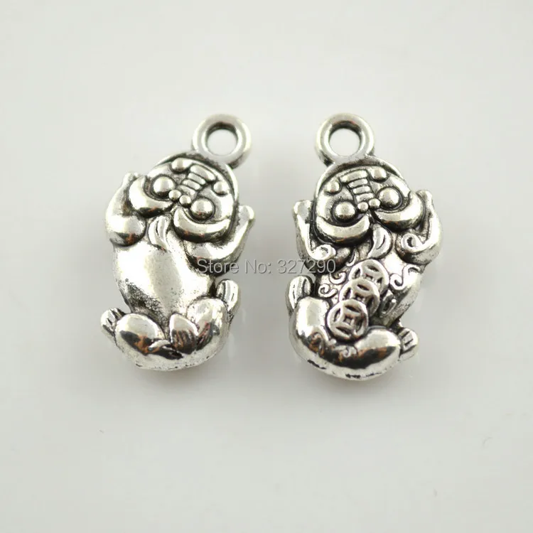 20pcs Ancient Silver Color Alloy Pixiu Charms 10x28mm Pocket Size Pendant For Jewelry Making Lovely DIY Findings 
20pcs Ancient Silver Color Alloy Pixiu Charms 10x28mm Pocket Size Pendant For Jewelry Making Lovely DIY Findings