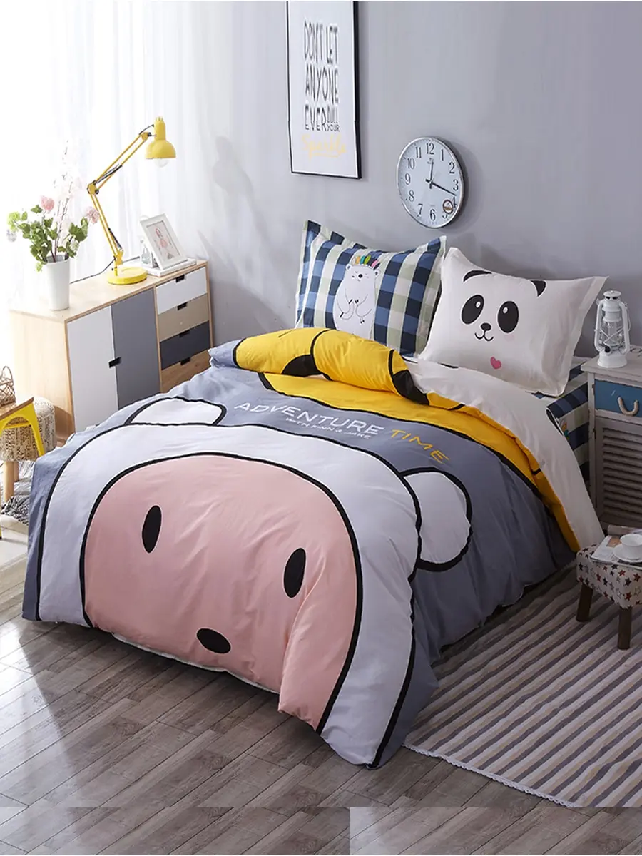 4 Pcs Bedlinens Set Carton Animal Pattern Cute Quilt Cover Sheet Pillowcase Bedding Set
4 Pcs Bedlinens Set Carton Animal Pattern Cute Quilt Cover Sheet Pillowcase Bedding Set