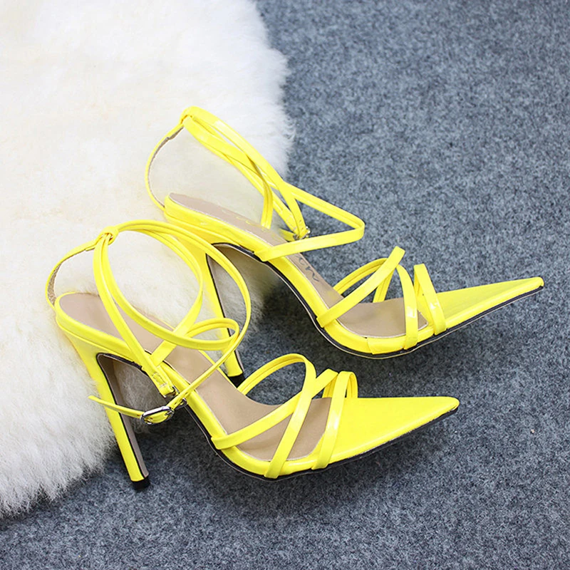 Super High 11.5CM Thin Heels Women Pumps Ankle Cross Strap Sandals Shoes Woman Ladies Pointed Toe High Heels Dress Party Shoes
Super High 11.5CM Thin Heels Women Pumps Ankle Cross Strap Sandals Shoes Woman Ladies Pointed Toe High Heels Dress Party Shoes