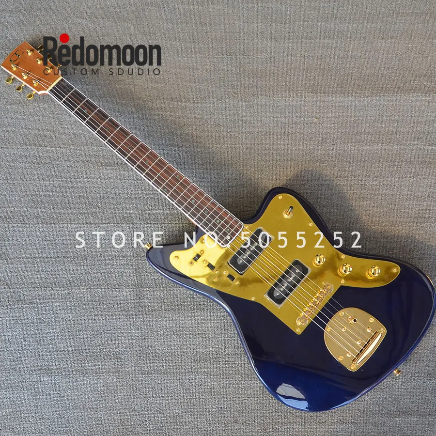 Factory custom JM6 electric guitar with custom headstock rosewood fretboard mahogany neck gold hardwares musical instrument shop
Factory custom JM6 electric guitar with custom headstock rosewood fretboard mahogany neck gold hardwares musical instrument shop