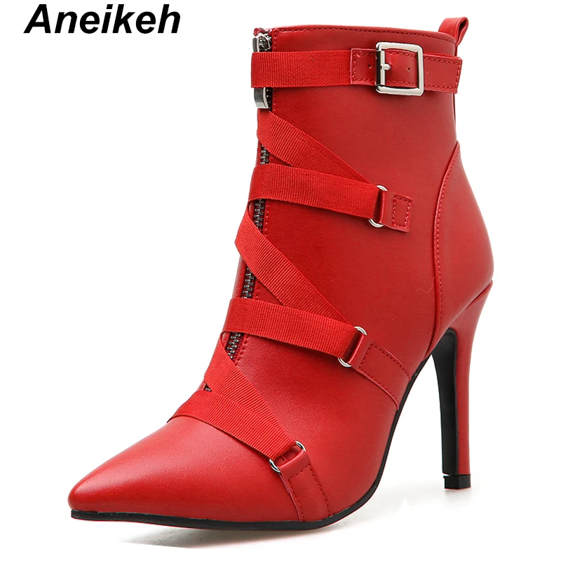 Aneikeh 2019 Fashion PU Summer Chelsea Ankle Boots Pointed Toe Women's Boots Square Heels Shallow Party Shoes Size 35-40
Aneikeh 2019 Fashion PU Summer Chelsea Ankle Boots Pointed Toe Women's Boots Square Heels Shallow Party Shoes Size 35-40