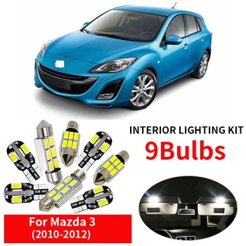 9pcs Car LED Light Bulbs Kit For 2010 2011 2012 Mazda 3 Sedan or Hatchback 12V Ultra Bright Map Dome License Plate Lamp No Error
9pcs Car LED Light Bulbs Kit For 2010 2011 2012 Mazda 3 Sedan or Hatchback 12V Ultra Bright Map Dome License Plate Lamp No Error