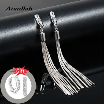 Ataullah New Fashion Long Tassel Drop Earrings Hanging Exquisite Chain Dazzling Pendant Earring Bijoux Woman Jewelry EW006NS2
Ataullah New Fashion Long Tassel Drop Earrings Hanging Exquisite Chain Dazzling Pendant Earring Bijoux Woman Jewelry EW006NS2