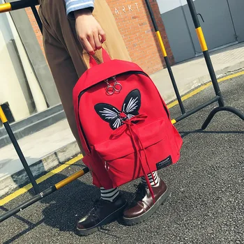 Canvas Backpack Women Butterfly Embroidery Backpacks for Teenagers Women's Travel Bags Mochilas Rucksack School Bags
Canvas Backpack Women Butterfly Embroidery Backpacks for Teenagers Women's Travel Bags Mochilas Rucksack School Bags