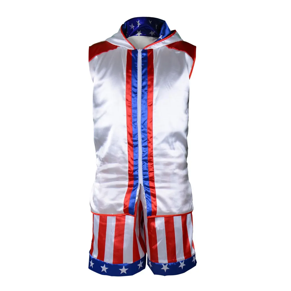 Creed 2 Costume Adonis Johnson Boxing Suit Adult Men's Sports Uniform