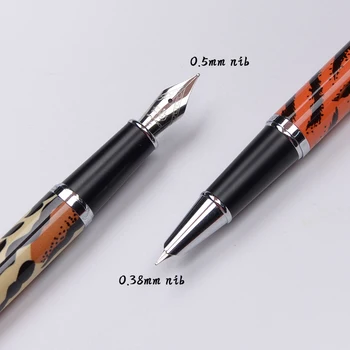 2019 New Jinhao noble leopard fountain pen 0.38mm&0.5mm best selling ink pen gift high quality student supplies calligraphy pens
2019 New Jinhao noble leopard fountain pen 0.38mm&0.5mm best selling ink pen gift high quality student supplies calligraphy pens