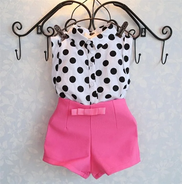 Summer Style Baby Girls Clothes Collar Blouse + Pink Shorts 2Pcs Suits Kids Girls Clothes Children Clothing Set
Summer Style Baby Girls Clothes Collar Blouse + Pink Shorts 2Pcs Suits Kids Girls Clothes Children Clothing Set