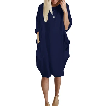 Hot Selling Womens Long Sleeve Loose with Pockets Dress Maternity Clothes For Pregnant
Hot Selling Womens Long Sleeve Loose with Pockets Dress Maternity Clothes For Pregnant