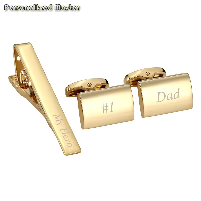 Personalized Master High quality Custom Stainless Steel Cufflinks Tie Clip Bar Set for Mens Shirt Business Wedding Gift 3pcs
Personalized Master High quality Custom Stainless Steel Cufflinks Tie Clip Bar Set for Mens Shirt Business Wedding Gift 3pcs