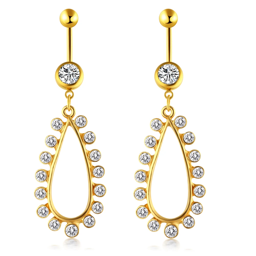 JUNLOWPY Stainless CZ Gem 14G Gold Navel Ring Belly Button Rings for Women Girls Body Curved Barbell Dangle Body Piercing Set
JUNLOWPY Stainless CZ Gem 14G Gold Navel Ring Belly Button Rings for Women Girls Body Curved Barbell Dangle Body Piercing Set