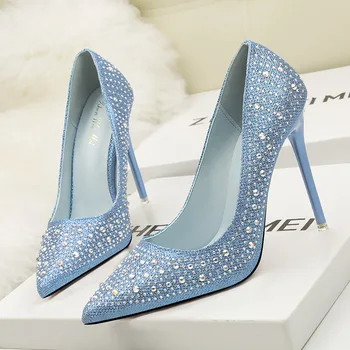 2019 Fashion Sexy Women Pumps Rhinestone Wedding Shoes Woman Platform Crystal High Heels 11CM Evening Party Shoes zapatos mujer
2019 Fashion Sexy Women Pumps Rhinestone Wedding Shoes Woman Platform Crystal High Heels 11CM Evening Party Shoes zapatos mujer