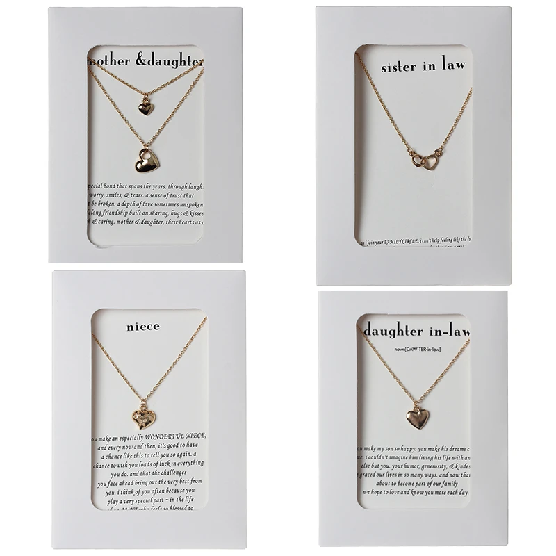 1pc Fashion 5 Styles Heart Shape Charms Links Chains Necklace Pendant Gold Silver Plated Jewelry Women Party Collar Family Me
1pc Fashion 5 Styles Heart Shape Charms Links Chains Necklace Pendant Gold Silver Plated Jewelry Women Party Collar Family Me