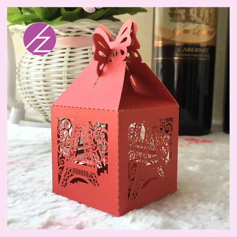 100pcs/lot New arrival 2016 hot sale red wedding box with butterfly Eiffel Tower design open TH-250
100pcs/lot New arrival 2016 hot sale red wedding box with butterfly Eiffel Tower design open TH-250
