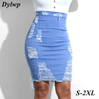 Fashion Hole Denim Skirt Women Sexy Blue Bodycon Jeans Skirts 2019 Summer Ladies High Waist Midi Slim Pencil skirt Plus Size
Fashion Hole Denim Skirt Women Sexy Blue Bodycon Jeans Skirts 2019 Summer Ladies High Waist Midi Slim Pencil skirt Plus Size