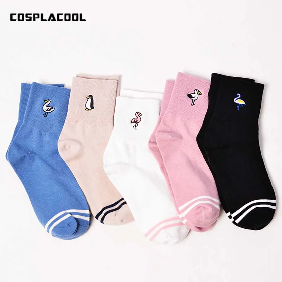 Japanese Harajuku Cute Socks Meias Women Cartoon Embroidery Kawaii Penguin Bird Pattern Socks Novelty Animals Funny Calcetines
Japanese Harajuku Cute Socks Meias Women Cartoon Embroidery Kawaii Penguin Bird Pattern Socks Novelty Animals Funny Calcetines