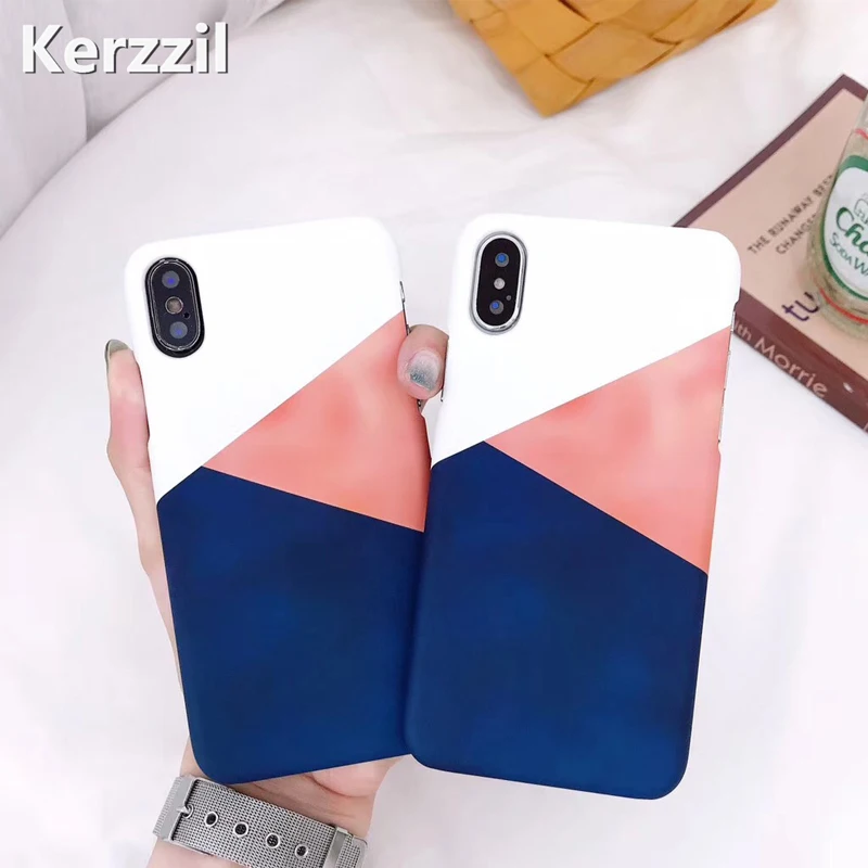 Kerzzil Beautiful Matte Hard PC Case For iPhone X XS 8 7 6 Lovely Half-Wrapped Geometric triangle Case For iPhone 8 7 6 6S Plus
Kerzzil Beautiful Matte Hard PC Case For iPhone X XS 8 7 6 Lovely Half-Wrapped Geometric triangle Case For iPhone 8 7 6 6S Plus