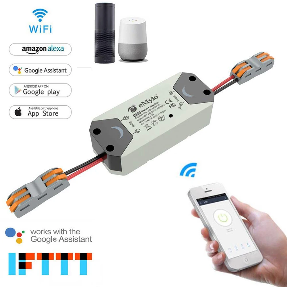 Timethinker Smart WiFi Light Switch Work with Alexa Google Home Automation IFTTT APP DIY
Timethinker Smart WiFi Light Switch Work with Alexa Google Home Automation IFTTT APP DIY