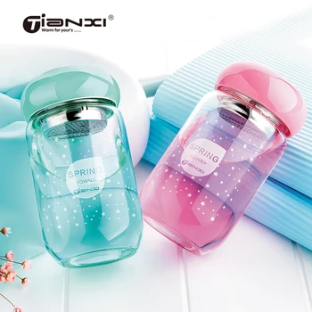320ml Water Bottles Tianxi Glass Portable Creative Lid Kettle Cute Children's Glass Students Transparent Leak-Proof Pot
320ml Water Bottles Tianxi Glass Portable Creative Lid Kettle Cute Children's Glass Students Transparent Leak-Proof Pot