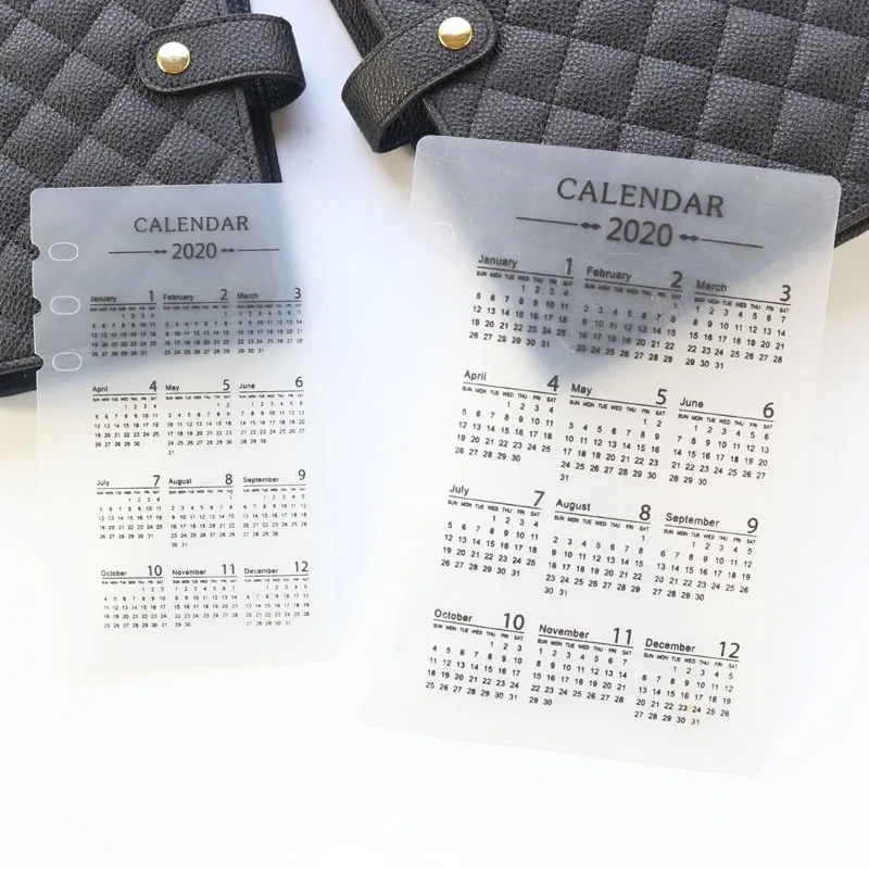 Domikee classic 2020 year calendar PVC 6 holes index divider for spiral binder planner notebooks stationery supplies A5A6
Domikee classic 2020 year calendar PVC 6 holes index divider for spiral binder planner notebooks stationery supplies A5A6