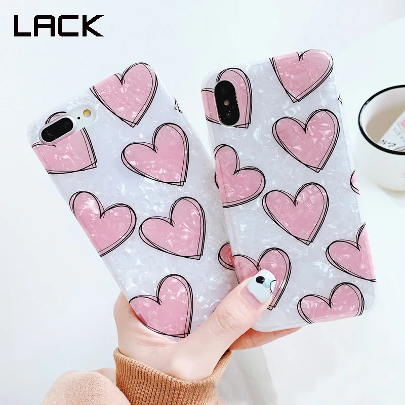 LACK Candy Color Conch Shell Love Heart Soft IMD Phone Case For iphone XR X XS Max 6 6S 7 8 Plus Fashion Wave Point Smooth Cover
LACK Candy Color Conch Shell Love Heart Soft IMD Phone Case For iphone XR X XS Max 6 6S 7 8 Plus Fashion Wave Point Smooth Cover