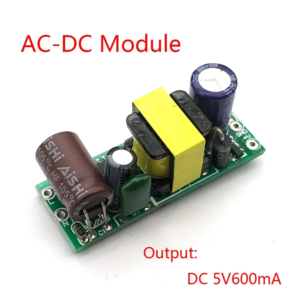 AC-DC 5V 600mA 3W прецизионный понижающий преобразователь AC 220v до 5v DC понижающий трансформатор модуль питания
AC-DC 5V 600mA 3W прецизионный понижающий преобразователь AC 220v до 5v DC понижающий трансформатор модуль питания