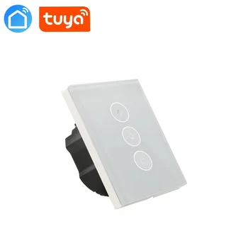 Tuya app 3Gang Wifi touch wall Switch light switch Global control compatible with Amazon Alexa,Google home for Smart home 
Tuya app 3Gang Wifi touch wall Switch light switch Global control compatible with Amazon Alexa,Google home for Smart home