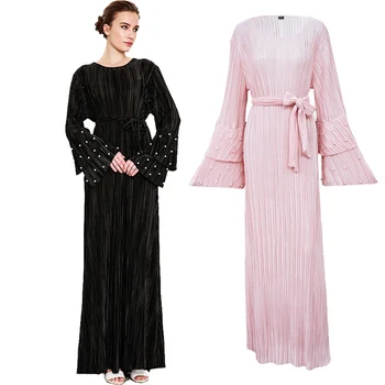 2018 UAE Abaya Dubai Kaftan Long Pleated Pearls Muslim Hijab Dress Women Vestido Robe Musulmane Longue Turkish Islamic Clothing
2018 UAE Abaya Dubai Kaftan Long Pleated Pearls Muslim Hijab Dress Women Vestido Robe Musulmane Longue Turkish Islamic Clothing