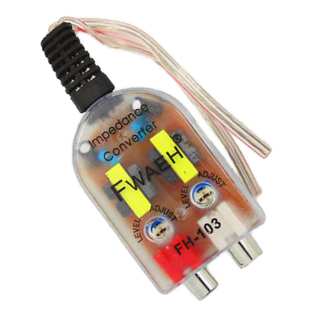 High to Low Speaker to RCA Line Impedance Converter Car Converter High Quality Hot Selling 
High to Low Speaker to RCA Line Impedance Converter Car Converter High Quality Hot Selling