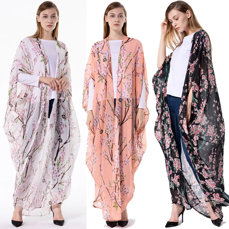 Plus Size Ropa Mujer 2019 Boho Abaya Dubai Muslim Korean Long Batwing Sleeve Chiffon Floral Kimono Cardigan Blouse Women Clothes
Plus Size Ropa Mujer 2019 Boho Abaya Dubai Muslim Korean Long Batwing Sleeve Chiffon Floral Kimono Cardigan Blouse Women Clothes