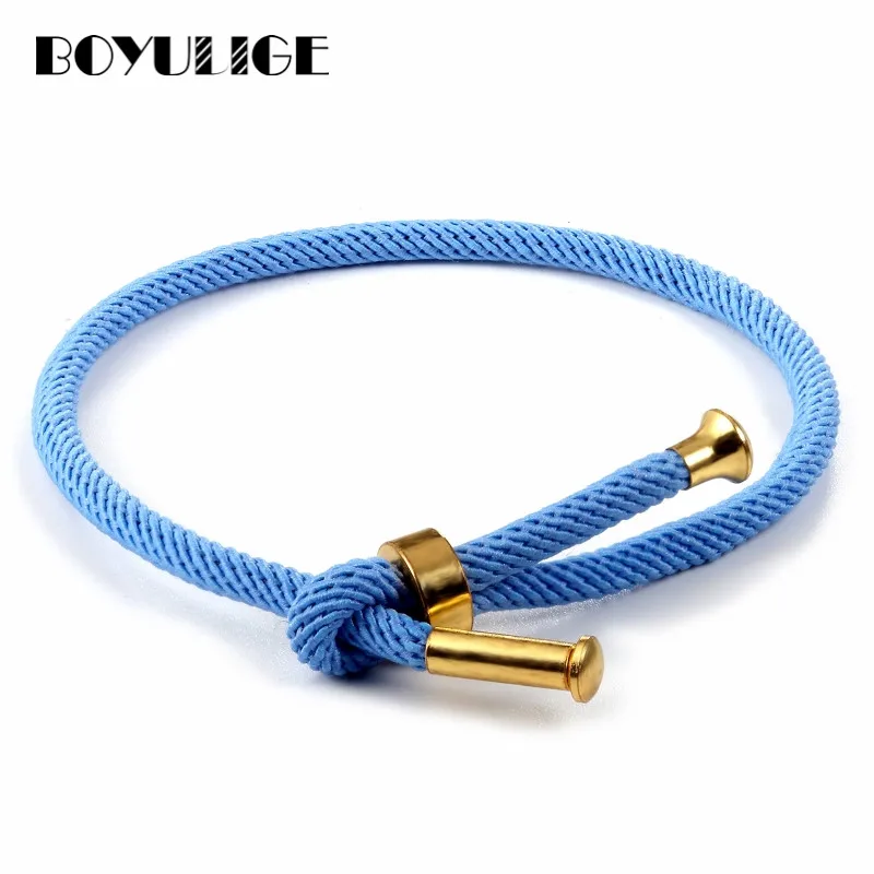 BOYULIGE New Stainless Steel Adjustable Bracelet Men Milan Rope Bracelets For Women Jewelry Fashionable Simple National Style
BOYULIGE New Stainless Steel Adjustable Bracelet Men Milan Rope Bracelets For Women Jewelry Fashionable Simple National Style