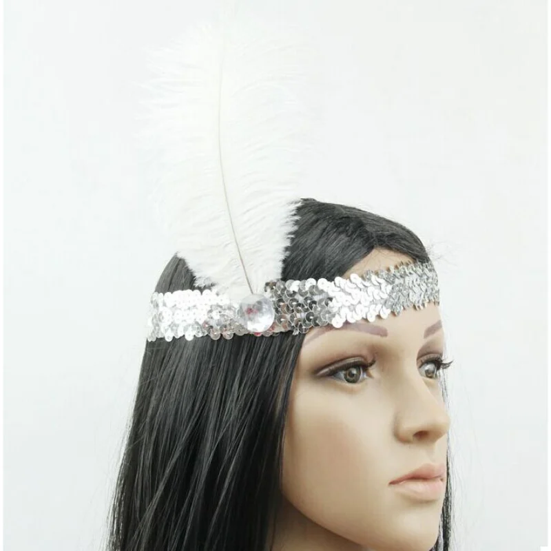 Bright Feather Chic Hairband Flapper Sequin Headband Sexy Dancing Party Prop Beautiful
Bright Feather Chic Hairband Flapper Sequin Headband Sexy Dancing Party Prop Beautiful