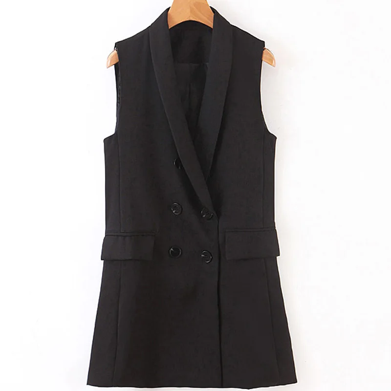 Fandy Lokar Double Breasted Vests Women Fashion Buttons Pockets Vests Women Sexy Suit Medium Style Vests Female Ladies GH
Fandy Lokar Double Breasted Vests Women Fashion Buttons Pockets Vests Women Sexy Suit Medium Style Vests Female Ladies GH