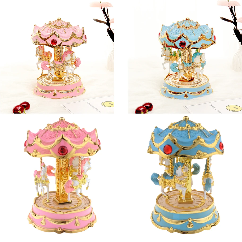 Carousel 3 Horses Merry-Go-Round Wind-Up Mechanical Music Box Toy Home Christmas Decor Ornament Xmas Gift
Carousel 3 Horses Merry-Go-Round Wind-Up Mechanical Music Box Toy Home Christmas Decor Ornament Xmas Gift