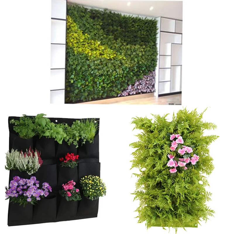 Wall Hanging Planting Bags 3/9/18/49/72 Pockets Green Grow Bag Planter Vertical Garden Vegetable Living Garden Bag Home Supplies
Wall Hanging Planting Bags 3/9/18/49/72 Pockets Green Grow Bag Planter Vertical Garden Vegetable Living Garden Bag Home Supplies