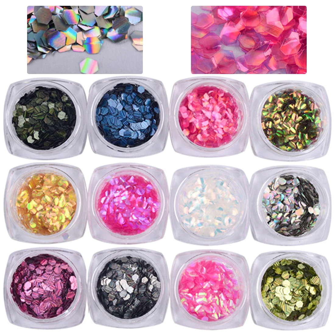 2g Semi-transparent1 Box Mermaid Scale Nail Glitter Hexagon Nail Sequins Colorful Round Paillette Manicure Laser Nail Flakes
2g Semi-transparent1 Box Mermaid Scale Nail Glitter Hexagon Nail Sequins Colorful Round Paillette Manicure Laser Nail Flakes